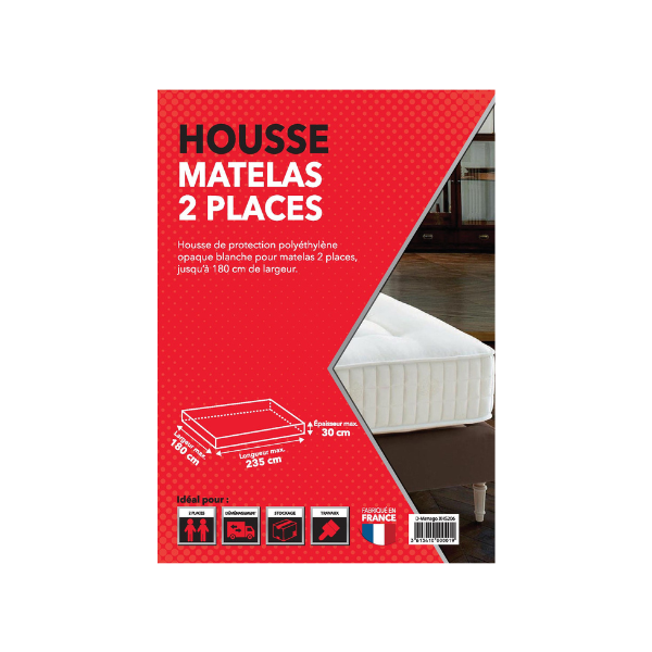 Housse matelas 2 places